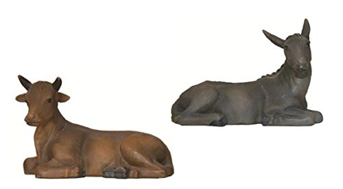 Ochs und Esel 2tlg, geeignet für 12cm Figuren