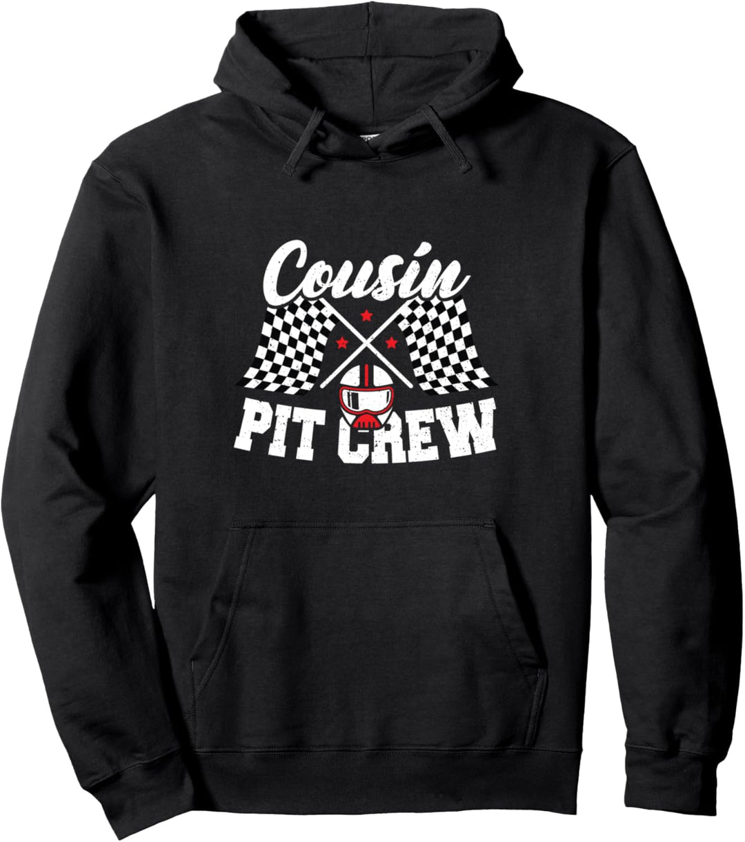 Cousin: Cousin Pit Crew - Rennen Pullover Hoodie