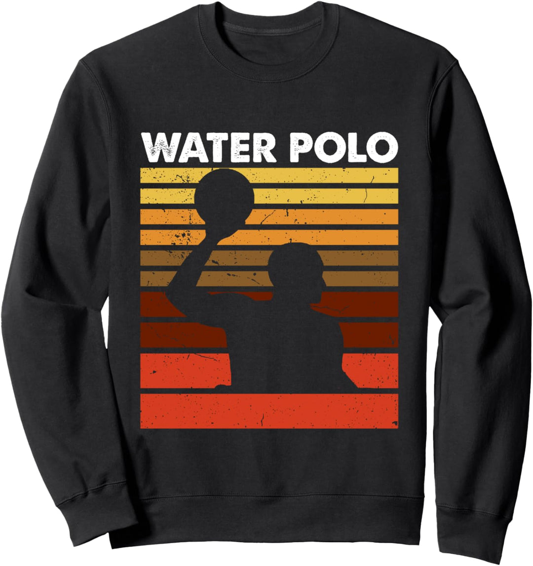 Wasserball Sport Retro Vintage Wasserball Spieler Sweatshirt