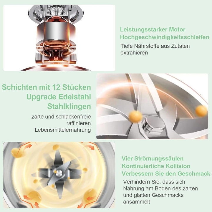 1200ml Sojamilch Maschine,Nussmilchmaschine 8-in-1, Automatische Mandelmilchmaschine mit 12 Klingen