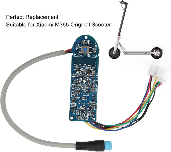 Alomejor Elektroroller Bluetooth Platine Dashboard mit Wasserdichtem Stecker für M365 Scooter Ersetz