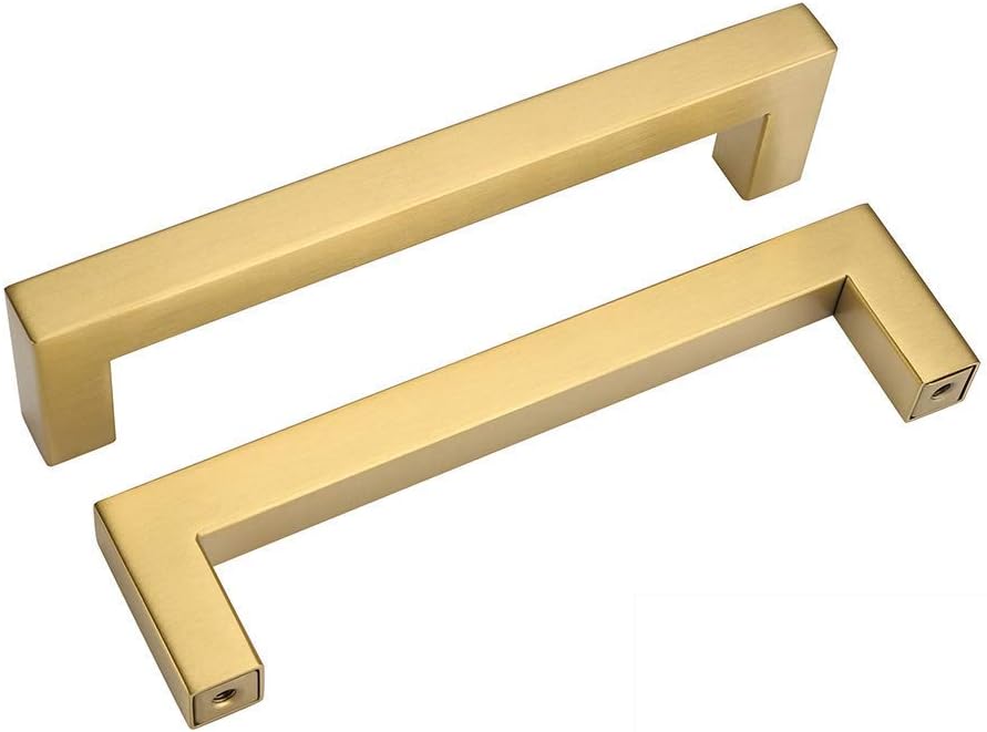 Goldenwarm Griffe Messing-Schrank mit Schubladen aus lsj12gd mit Quadrat-für Möbel, Schrank Hole Cen