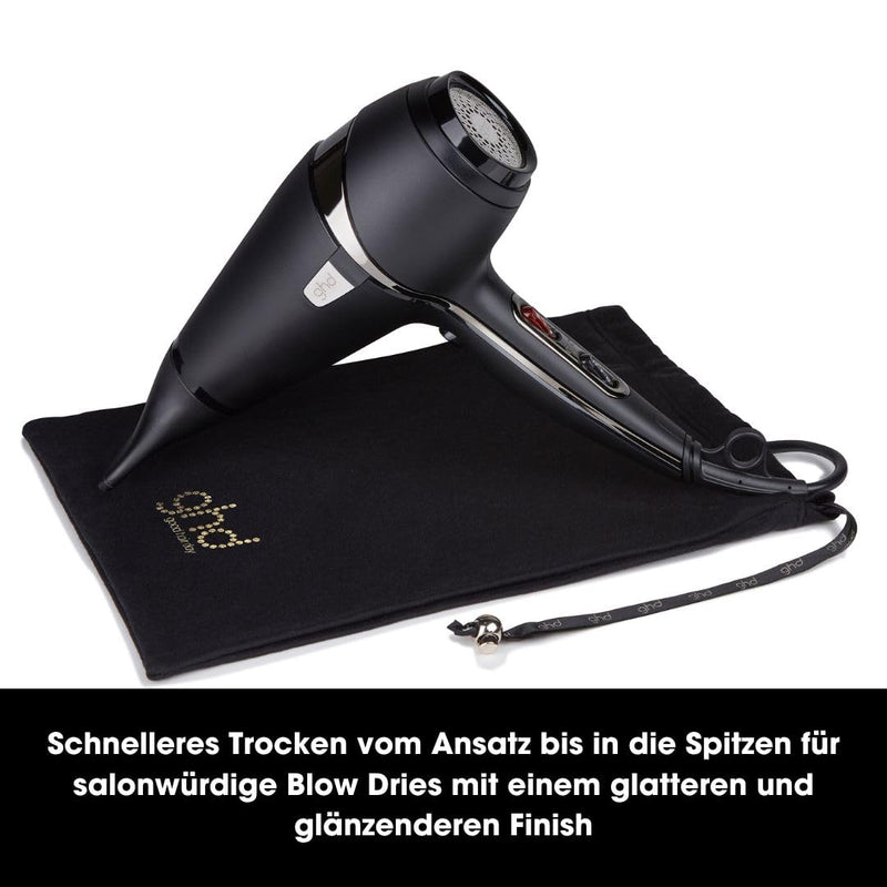 ghd air Haartrockner, professioneller, leistungsstarker Föhn mit Ionen-Technologie, schwarz ghd air