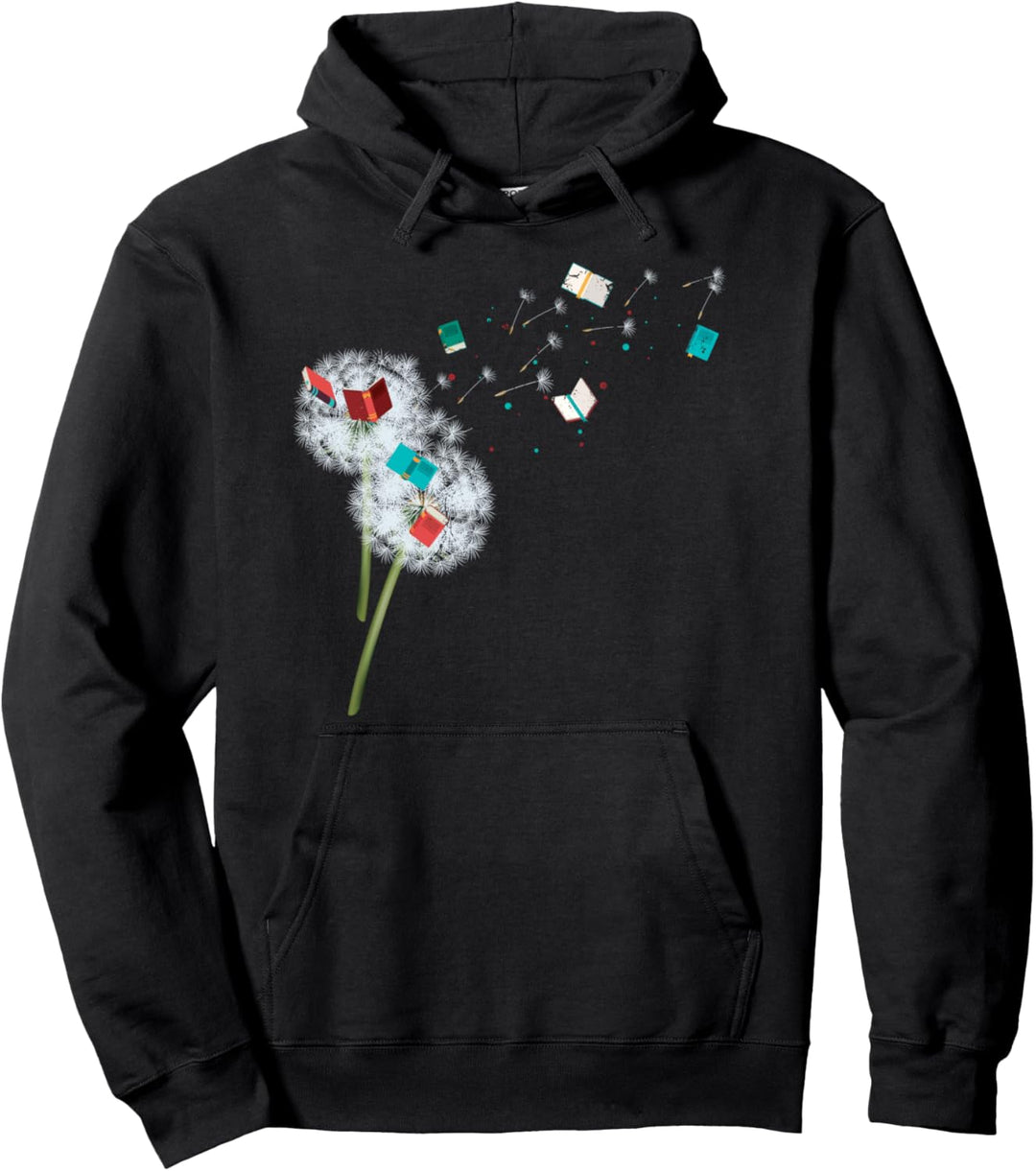 Leseratte Bücher Pusteblume Bibliothekar Geschenk Lesen Pullover Hoodie