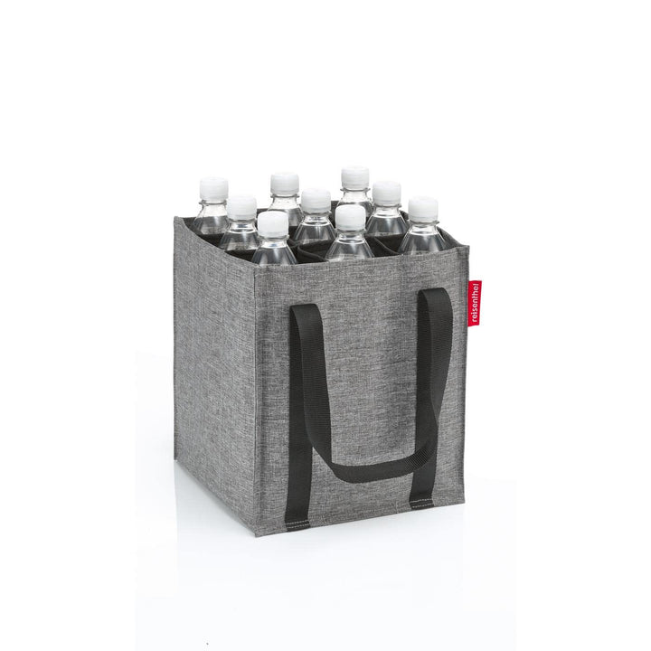 reisenthel bottlebag twist silver - 9 Fächer, einfaches Recycling der Flaschen, Tragegurte, Couleur: