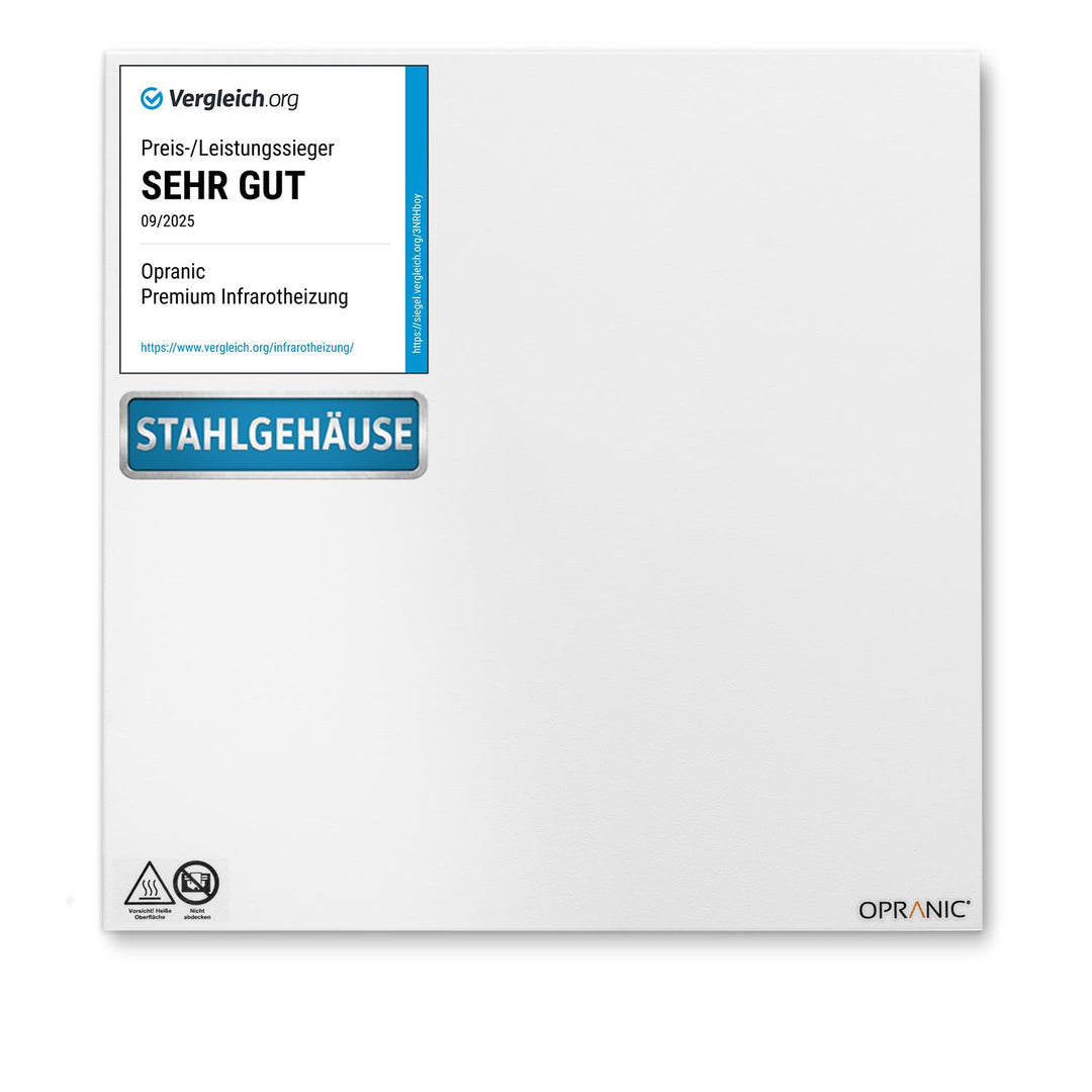 OPRANIC P5 Premium Infrarotheizung | 5 Jahre Garantie | Infrarot Wandheizung, Infrarotheizung Decken