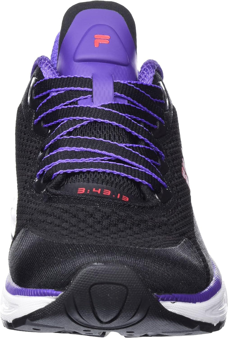 FILA Damen Exowave Race Wmn Laufschuh 37 EU Schmal Black Prism Violet, 37 EU Schmal Black Prism Viol