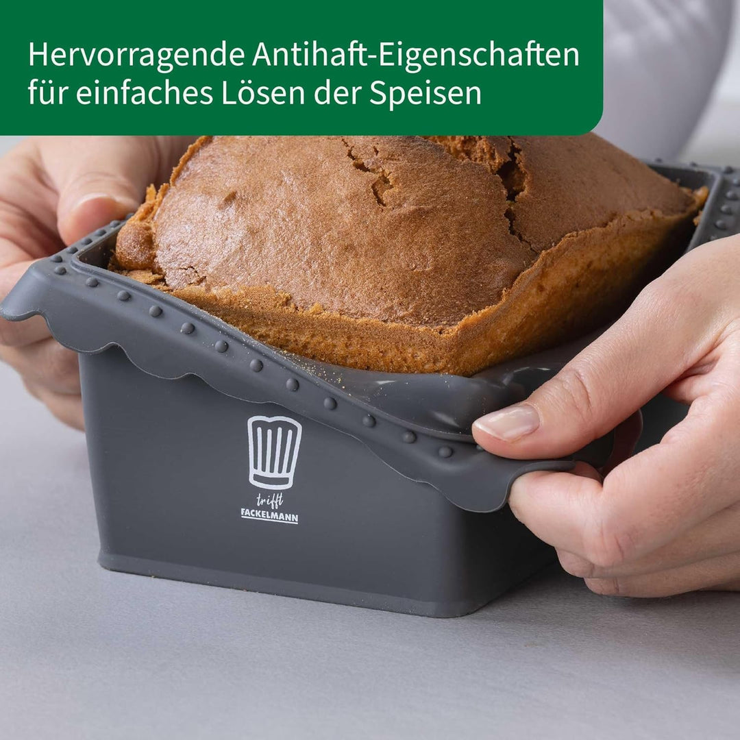 Chefkoch trifft Fackelmann Mini-Kastenform für Heissluftfritteuse und Backofen – Ideal für Brot und