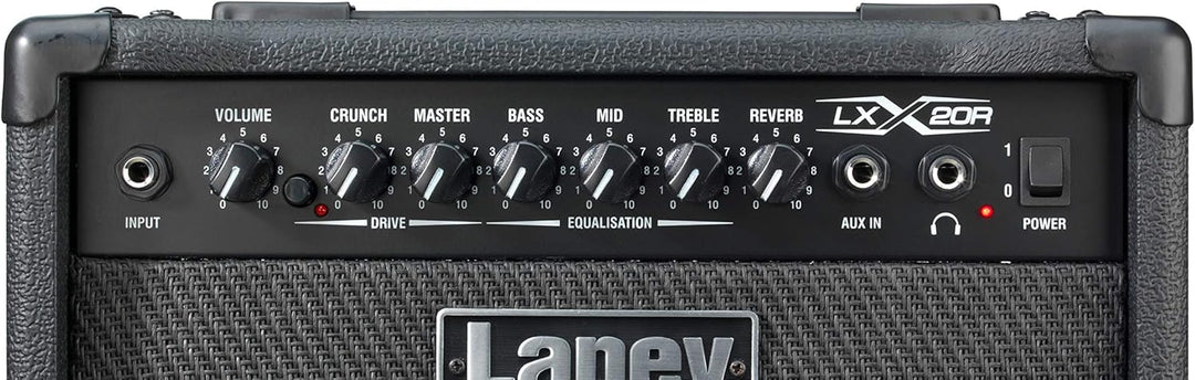 Laney LX Series LX20R - Guitar Combo Amp - 20W - 8 inch Woofer - With Reverb 20" Black, 20" Black