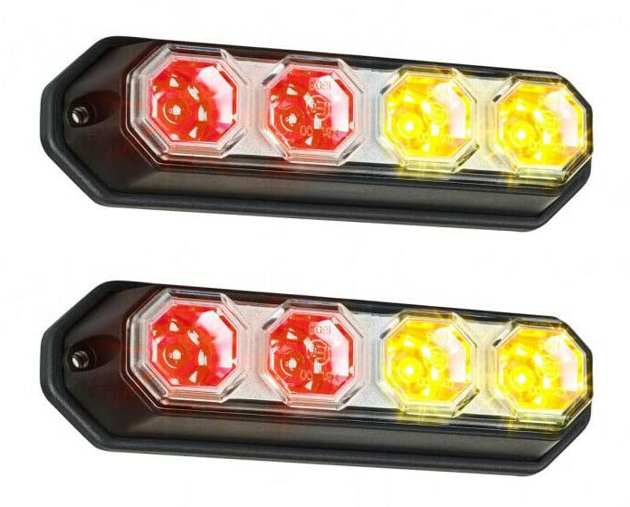 MelTruck® 2x LED Rückleuchte mit Bremsleuchte Positionsleuchte Blinker 12V 24V für LKW PKW E9
