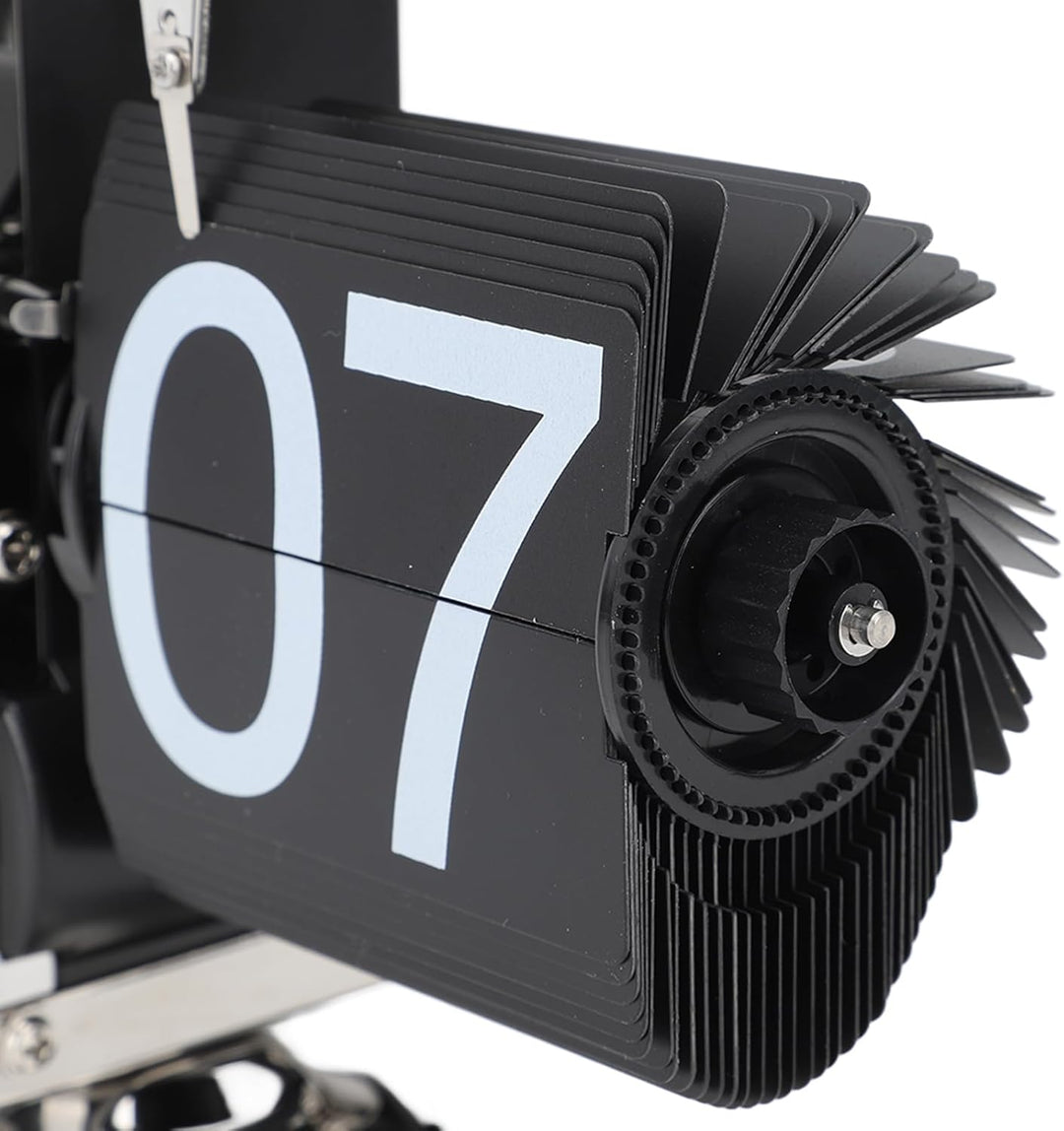 Ejoyous Digitale Flip-Down-Uhr, Retro-Mechanischer Klappuhr mit internem Getriebe, Grosse Zifferanze