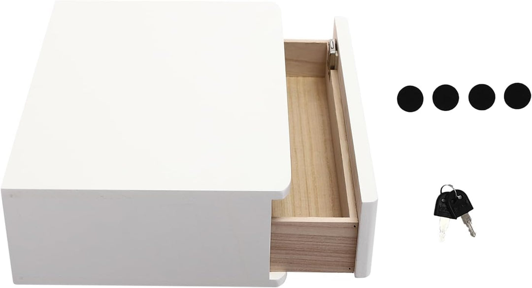 1 Schicht Desktop Storage Box, Desktop Storage Box mit abschliessbarer Schublade, Bürobedarf Schubla
