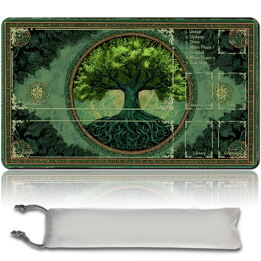 MTG Spielmatte Premium XXL Gaming Matte (60x35cm) - Hochauflösendes Fantasy Design - rutschfeste Gum