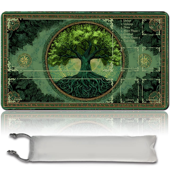 MTG Spielmatte Premium XXL Gaming Matte (60x35cm) - Hochauflösendes Fantasy Design - rutschfeste Gum