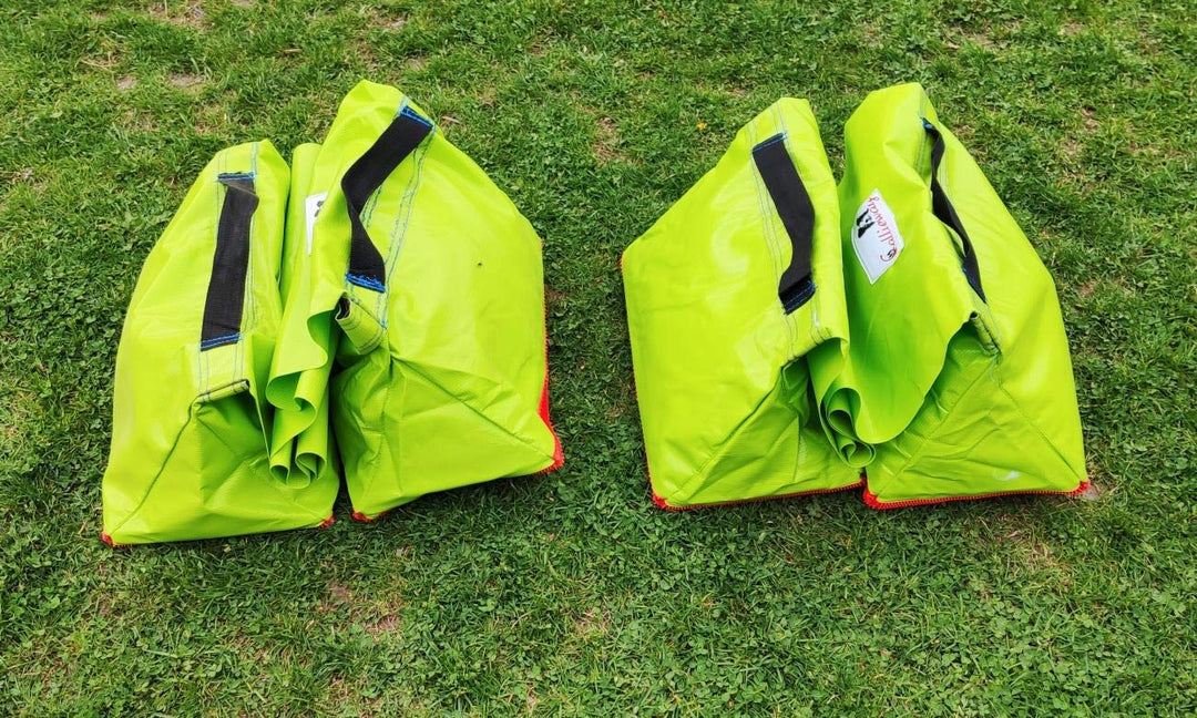 Callieway Premium Dog Agility Tunnel Stützsandsack (Doppelpack) mit Anti-Rutschsystem für Agility Tu