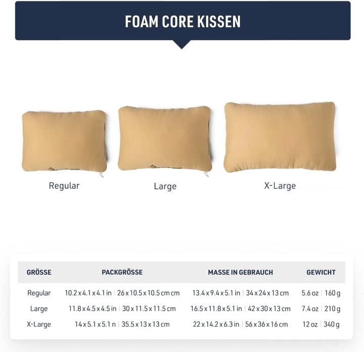 Sea to Summit FoamCore Camping- und Reisekissen, Regulär (34 x 24 cm), Seestern Starfish Normal (34