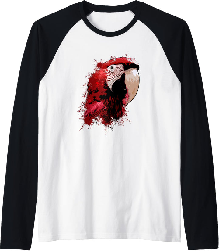 Papagei Vogel Haustier - Papageivogel Kopf Papagei Raglan