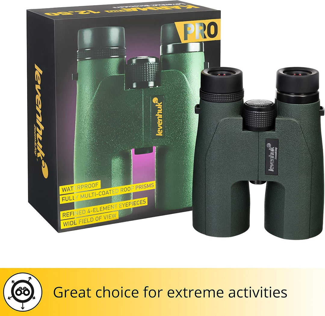 Levenhuk Karma PRO 12x50 Fernglas, Kompakt und Leicht, für Erwachsene, 12x50