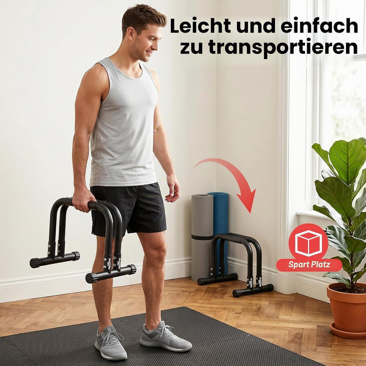 RELIFE REBUILD YOUR LIFE Dip Station Dip Bar Barren Parallettes Push Up Dip-Ständer Einstellbar Eins