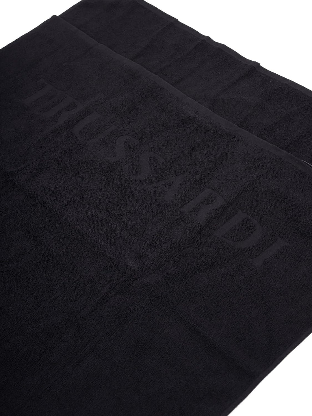 Trussardi Strandtuch für Schwimmbad oder Spa, Baumwollschwammstoff mit Logo, 170 x 90 cm (ungefähr),