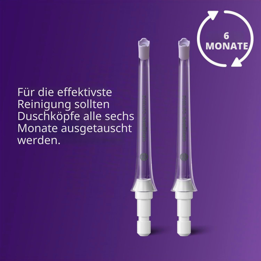 Philips Sonicare Quad Stream-Düse F3 für Mundduschen, Doppelpack – Mundwasser Flosser für die Verwen
