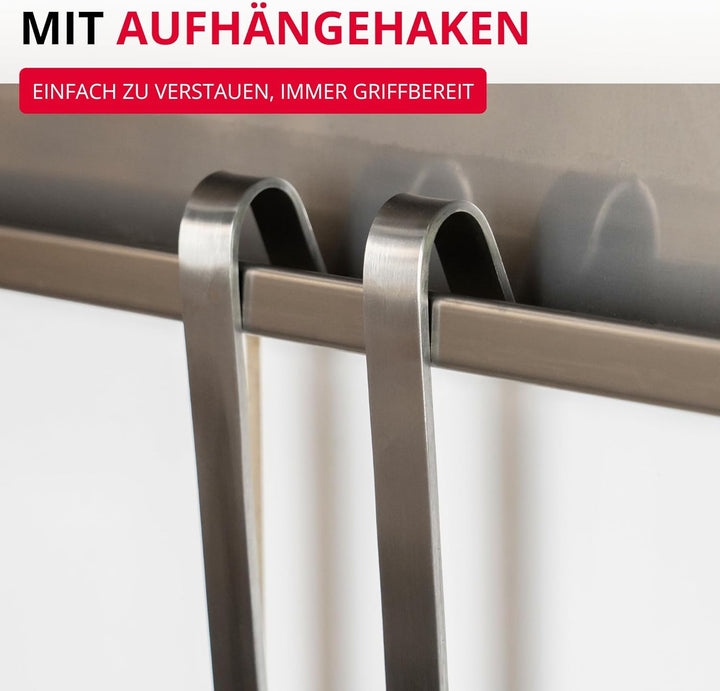 Westmark Fleischgabel Pro – Edelstahl Tranchiergabel mit langen Zinken & Aufhängehaken – Perfekt für