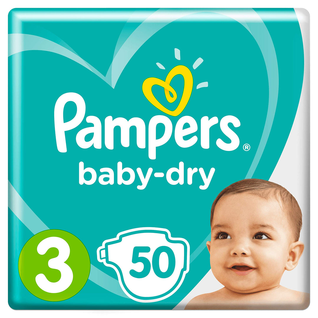 Pampers (Alte Version), Baby Windeln Grösse 3 (6-10 kg), 50 Stück