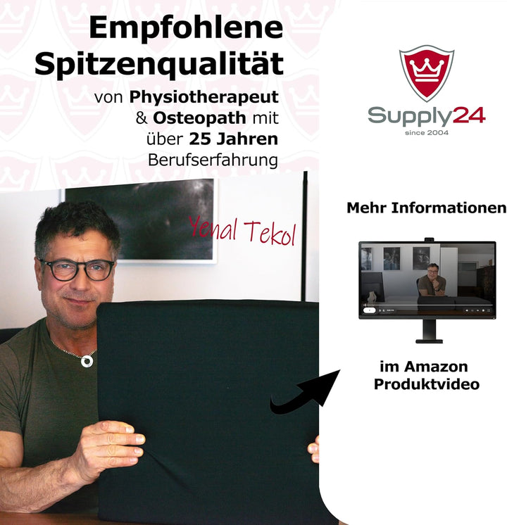 Orthopädisches Anti Dekubitus Viscoschaum Sitzkissen 40x40x10 cm – Made in Germany | Ergonomisch & d
