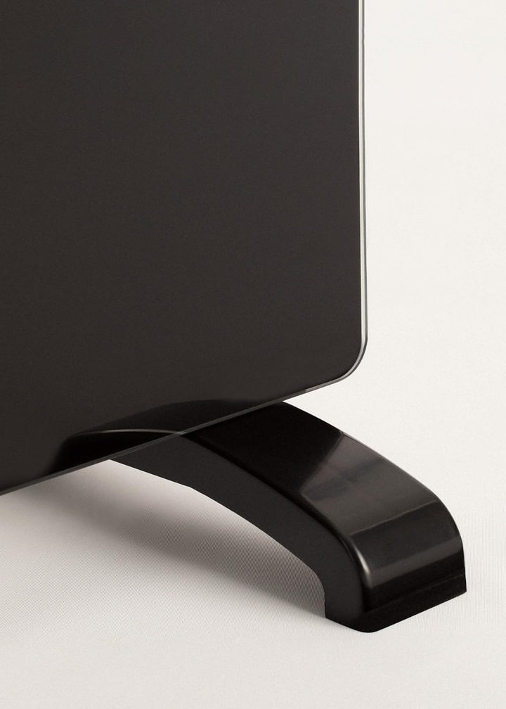 CREATE/WARM CRYSTAL 1500W / Konvektionsheizung Glaskonvektor Elektroheizer/Schwarz/WLAN & APP Konnek