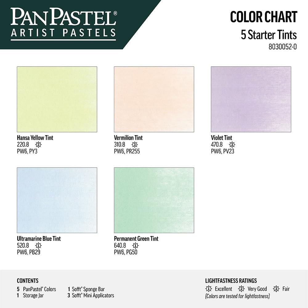 PanPastel 5-Farben-Set Pastelltöne
