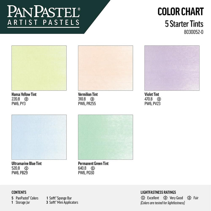 PanPastel 5-Farben-Set Pastelltöne