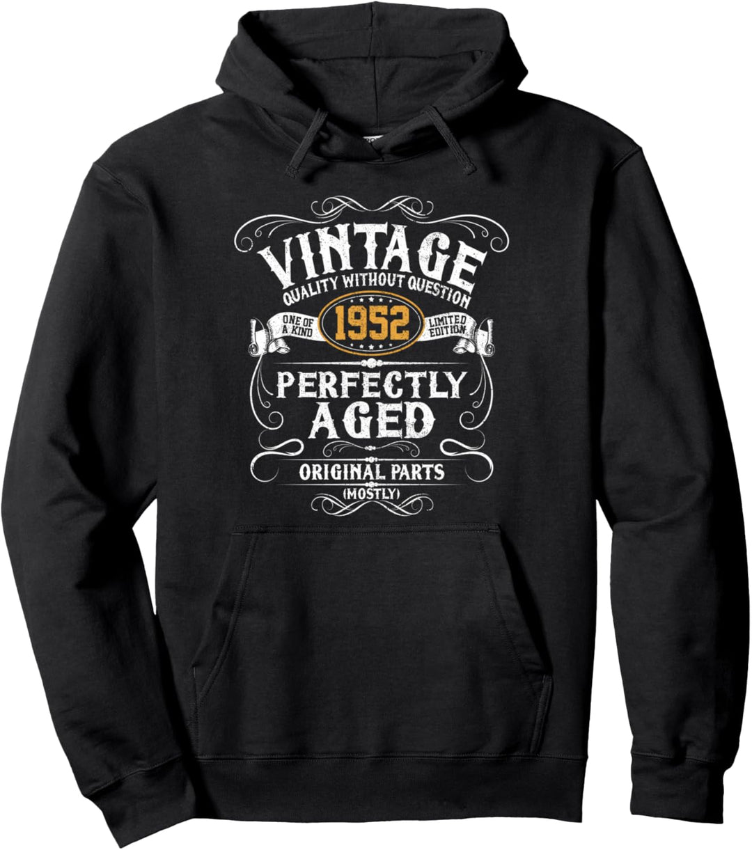 70. Geburtstag Vintage 1952 70 Jahre Männer Frauen Lustig Pullover Hoodie