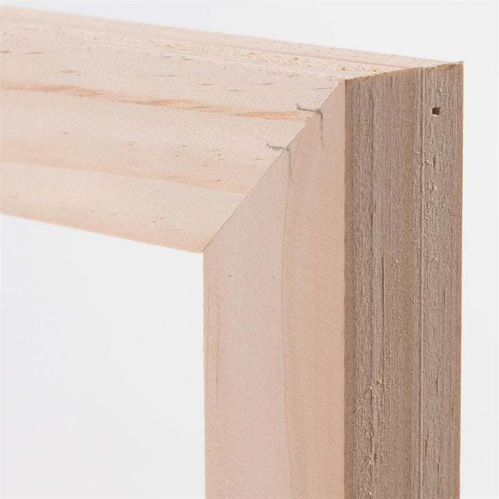 2 SCHATTENFUGENRAHMEN für KEILRAHMEN 60x80cm | Schattenfugen Bilderrahmen für Leinwände auf Keilrahm