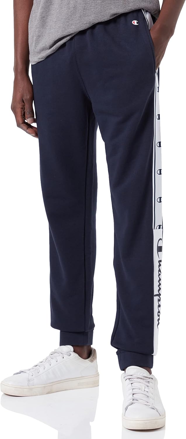 Champion Herren Legacy American Tape Heavy Powerblend Terry Elastic Cuff Trainingshose S Marineblau,