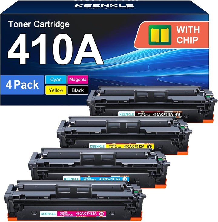 KEENKLE 410A Toner Kompatibel für HP 410X CF410A CF410X Toner Multipack für HP MFP m477fdw Toner Col