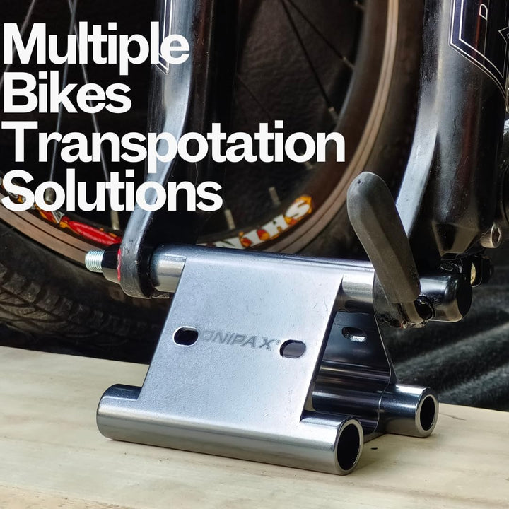 ONIPAX Triangle Bike Fork Mount Hitch Rack (Grau, 100 mm mit Quick Release) grau 100mm with Quick Re