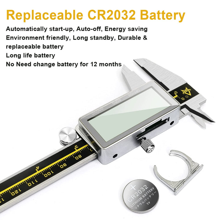 Digital Caliper,ACEMETER 0-6" Vernier Calipers Measuring Tool-Electronic Micrometer with Large LCD S