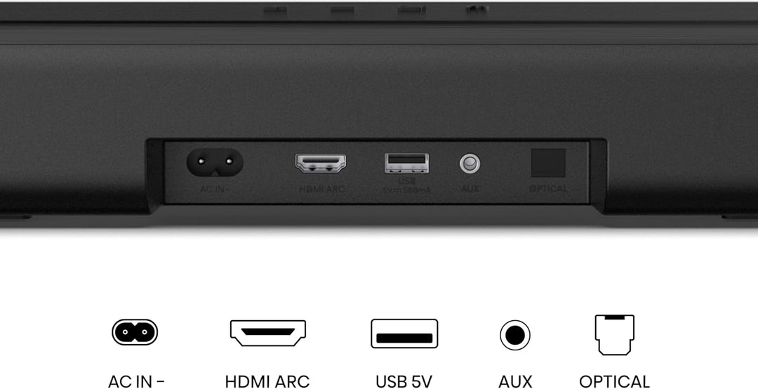 Hisense HS1000, 2.0 Kanal Soundbar, 120W max Audio Power, Dolby Audio, DTS Virtual:X, Voice Enhanced