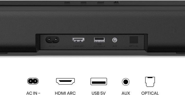 Hisense HS1000, 2.0 Kanal Soundbar, 120W max Audio Power, Dolby Audio, DTS Virtual:X, Voice Enhanced