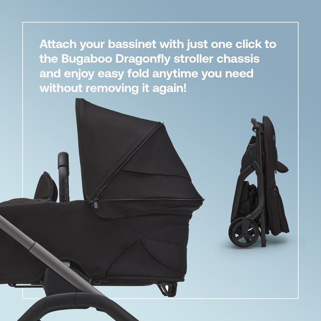Bugaboo Dragonfly Liegewanne mit Lüftungsfenstern, einhändig faltbar in jeder Position, kompatibel m