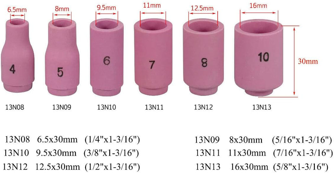 RIVERWELD WIG-Aluminiumoxid-Düse 13N08 4