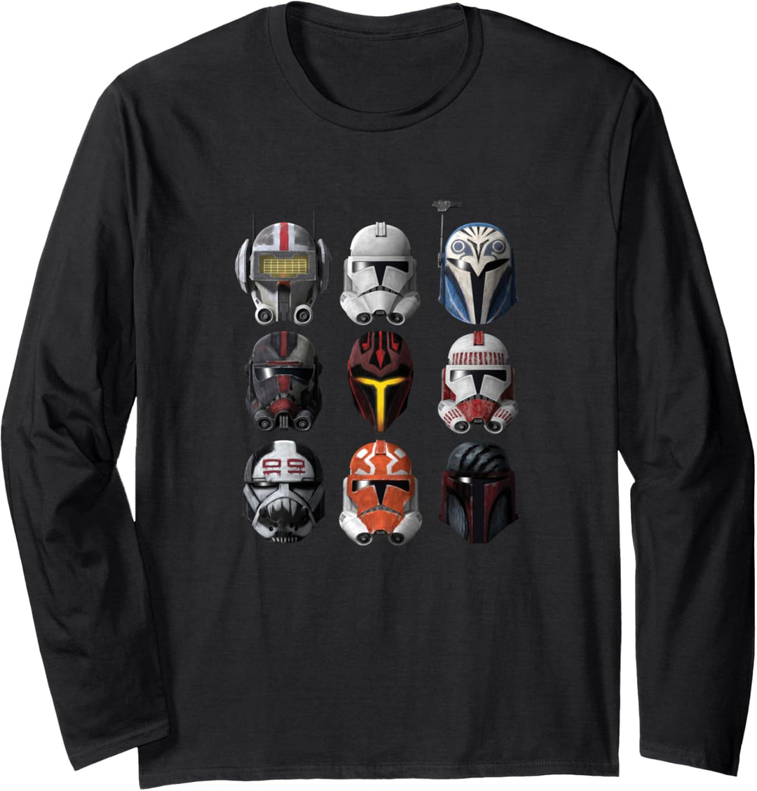 Star Wars: The Clone Wars Clone Helmets Langarmshirt