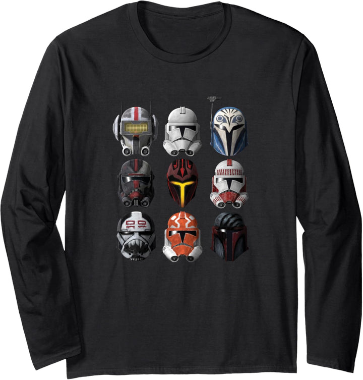 Star Wars: The Clone Wars Clone Helmets Langarmshirt