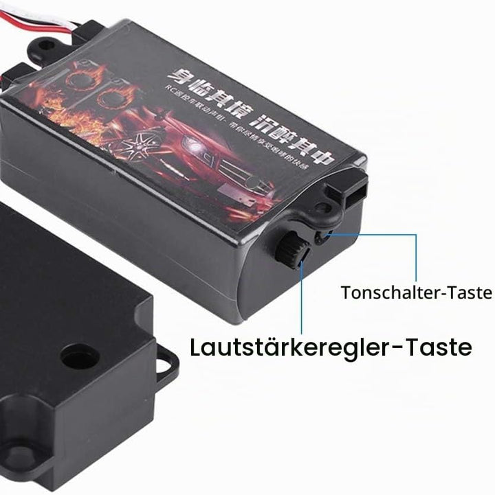 RC Auto Motor Sound Simulator, RC Car Engine Sound Simulierter mit 1 Lautsprecher für 1/10 Fahrzeugm