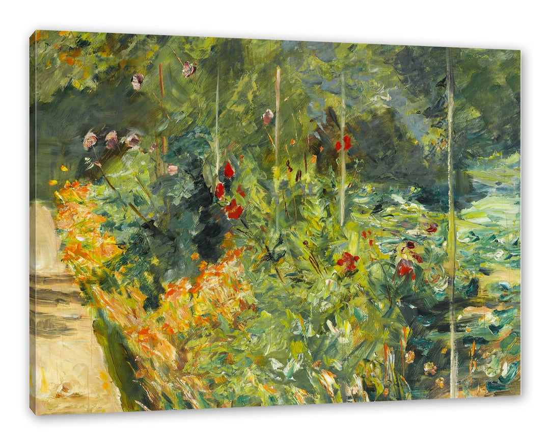 Generisch Max Liebermann - DER NUTZGARTEN IN WANNSEE NACH WESTEN als Leinwandbild / Grösse: 100x70 c