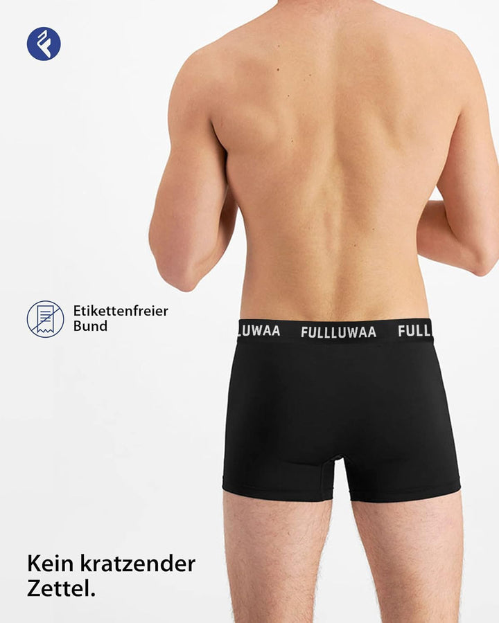 Fullluwaa Boxershorts Men Herren 10er/12er Pack Retroshorts Männer Trunks Baumwolle Unterwäsche Weic