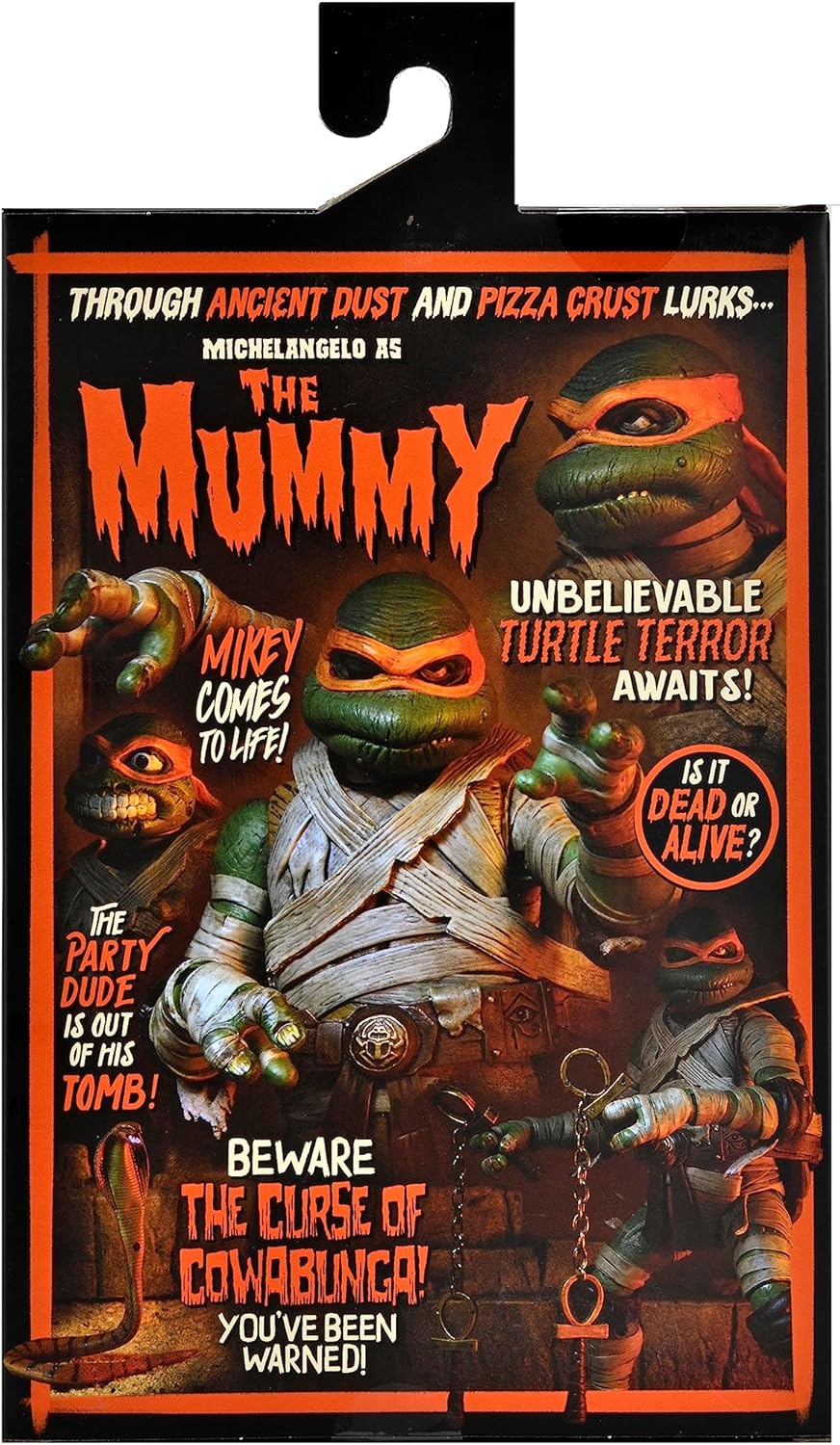NECA Teenage Mutant Ninja Turtles Michelangelo The Mummy Universal Monsters. Material: Kunststoff, H