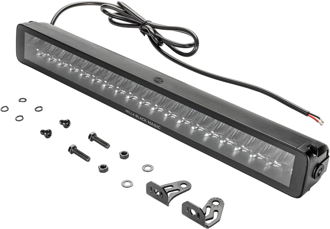 HELLA 1FJ 358 176-401 LED-Fernscheinwerfer - Black Magic Double Lighbar 21.5" - 12/24V - Anbau - Kab