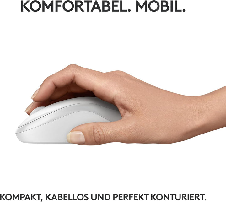 Logitech M240 Silent Bluetooth Maus, Kabellos, Kompakt, Mobil, Smooth Tracking, 18-Monate-Batterie,