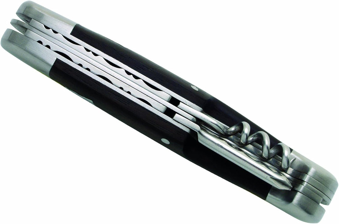 Laguiole Schweizer Taschenmesser baladéo Multifunktion schwarzer Staminaholzgriff DUB093 schwarz